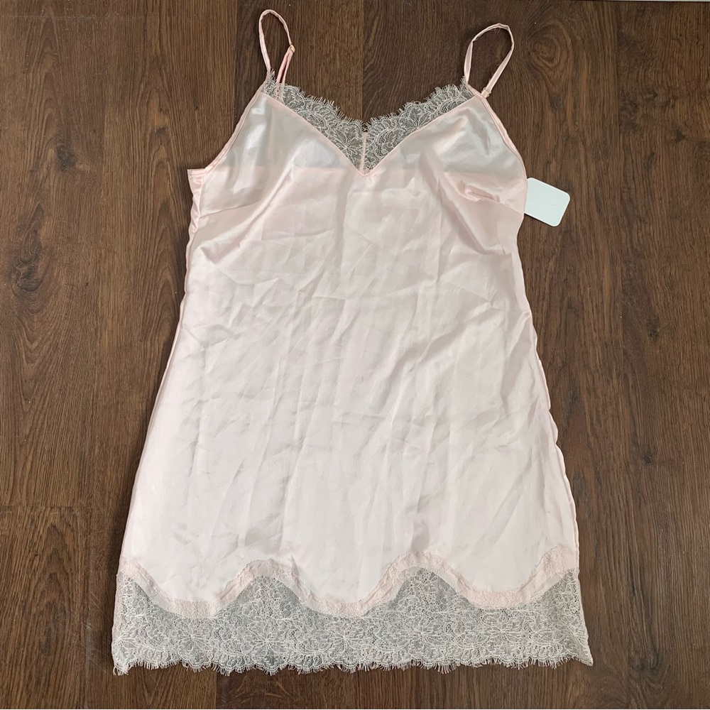 Be Wicked Light Pink Sexy Chemise Lace Slip
